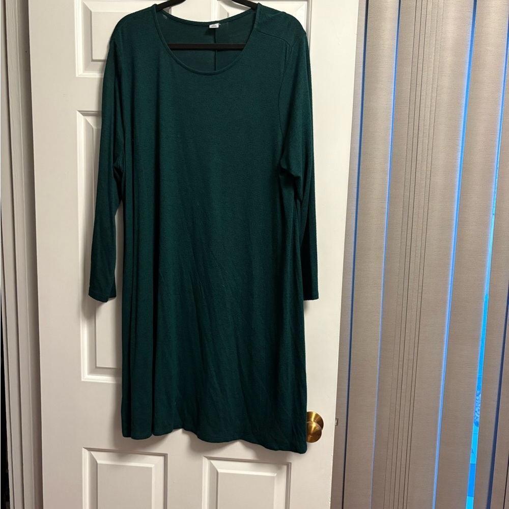 Old Navy Teal Long Sleeve Dress